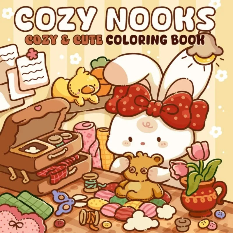 Best-selling cute coloring book for adults and teenagers, a comfortable and relaxing time coloring book