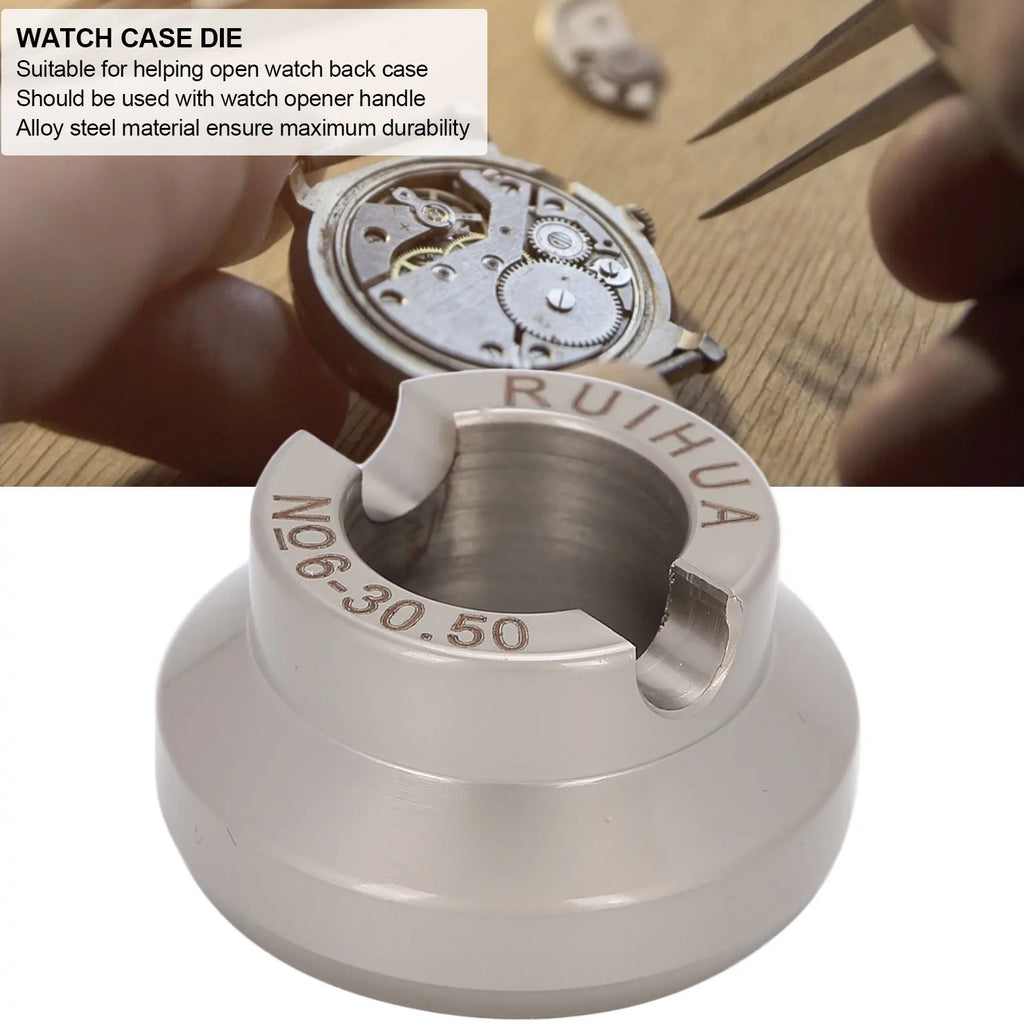 5537 Watch Opener Die Watch Case Back Cover Opener Closer Die Watch Repairing Accessory Watch Case Die for Watchmaker 30.5-36.5