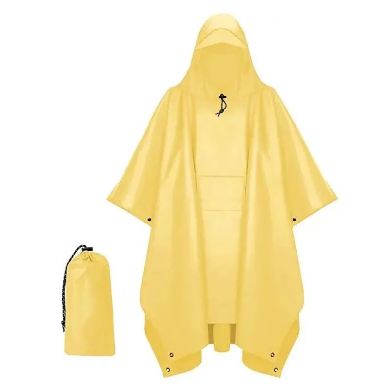 Outdoor Windproof Waterproof Multifunctional Three in One Outdoor Rain Shelter Hiking Cycling High-quality Adult Raincoat