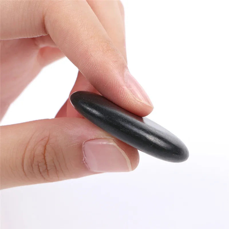 7Pcs Beauty Stones Massage Spa Rock Basalt Stone Lava Natural Energy Massage Stone Hot Sale Healthy Beauty Tool