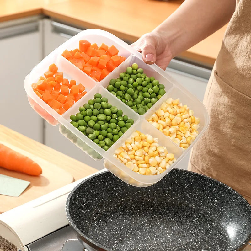 fridge Food retain freshnessBoxes Meat and vegetables Refrigerated container StackableKitchen food classification tool