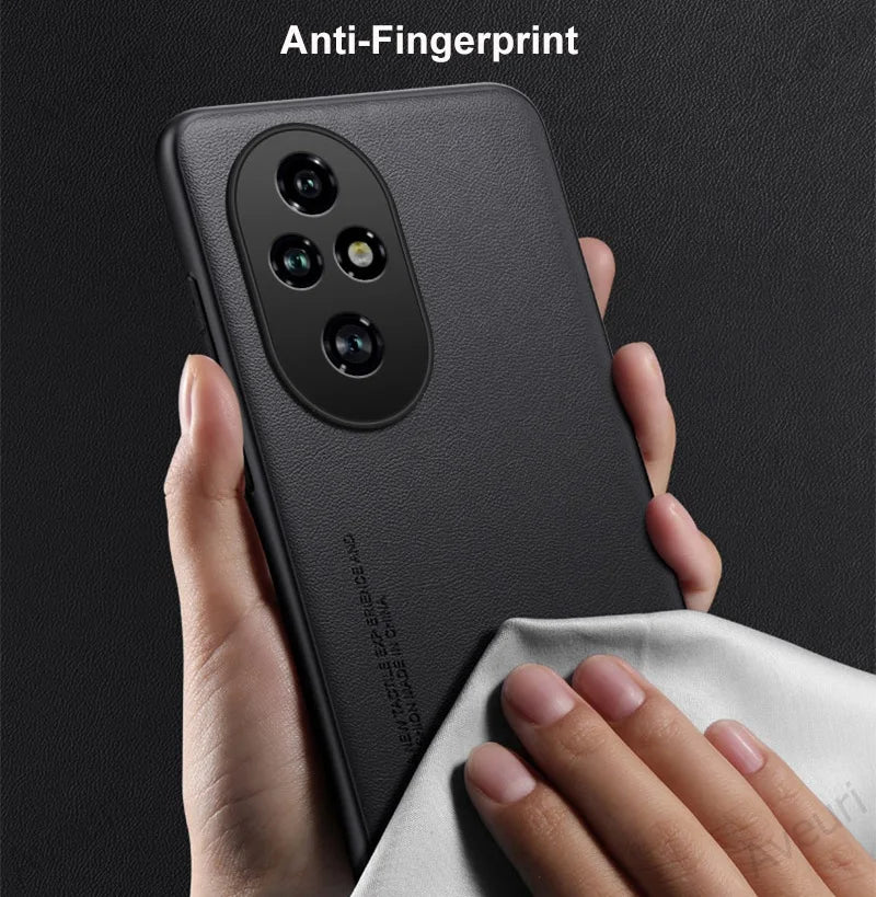 Luxury Leather Phone Case For Honor 200 Pro Protective Cover Matte Silicone Shockproof Case For Honor 200 Lite 5G Honor200 Pro