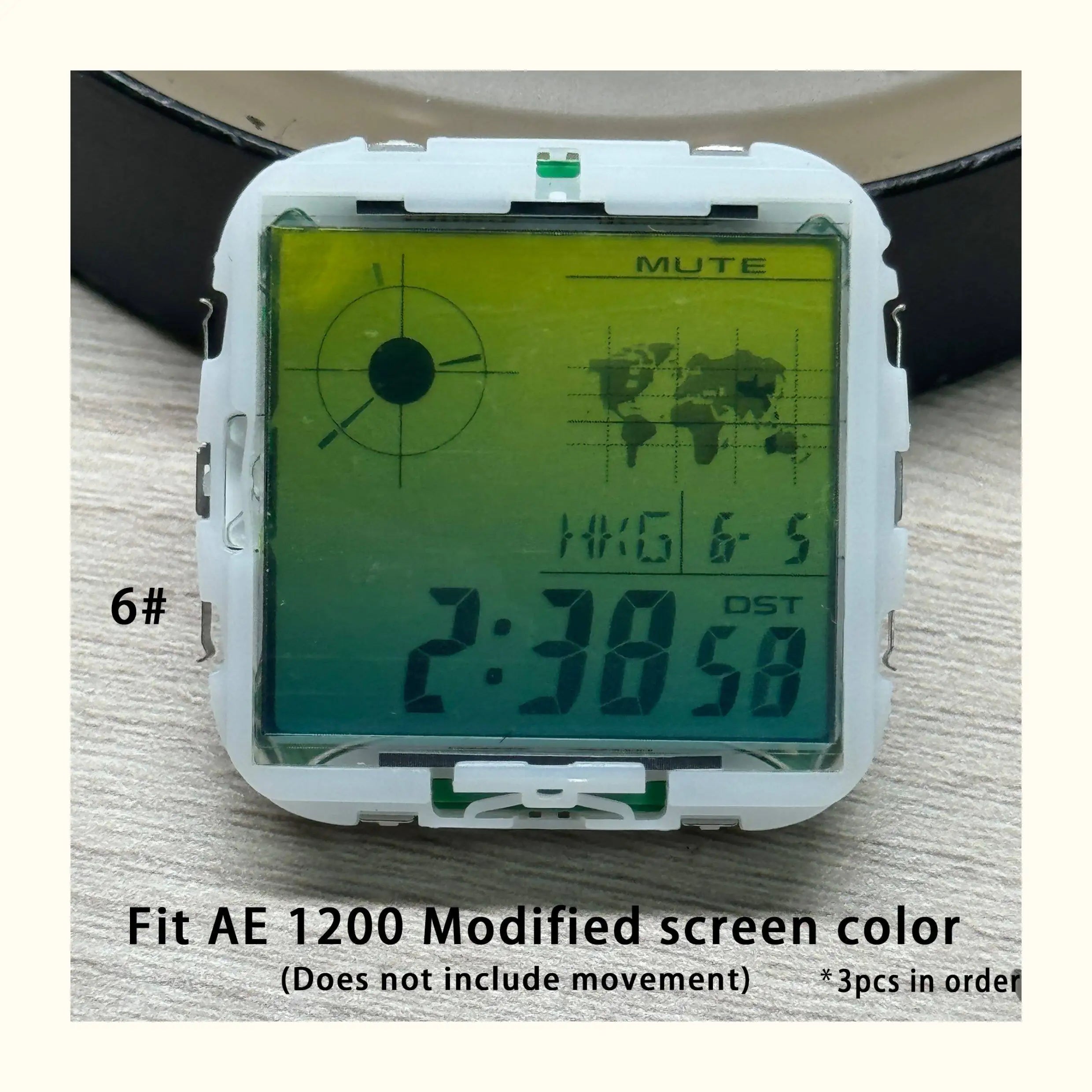 Color Display Film for Casio AE-1200 AE-1300, DIY Screen Modification Overlay Sticker, High-Quality Watch Dial Upgrade Kit