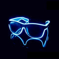 Led Glasses Neon Party Flashing Glasses Novelty Gift EL Wire Glowing Gafas Luminous Bril  Glow Sunglasses Bright Light Supplies