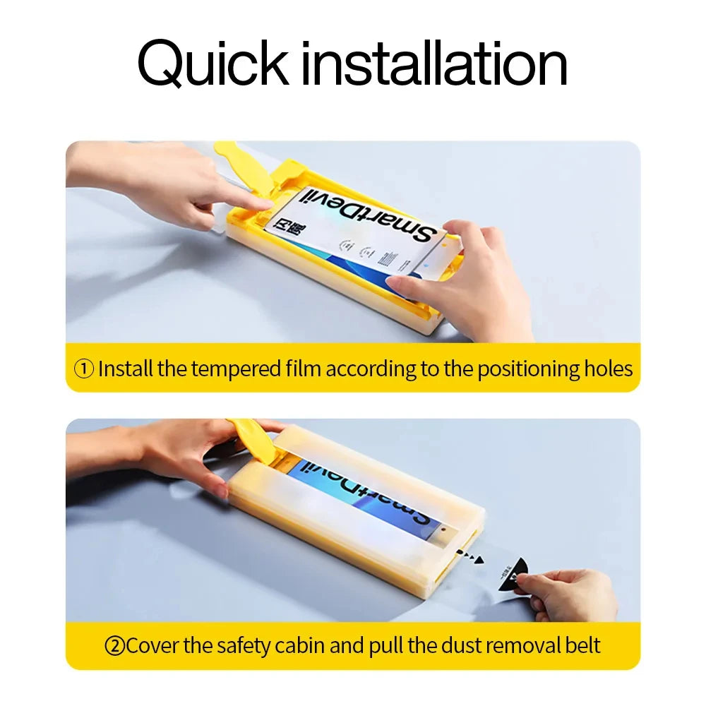 SmartDevil 1/2 PCS Dust-free Microcrystalline Screen Protector for Samsung S23Ultra S22Ultra Full Glue Non-full Cover Soft Film