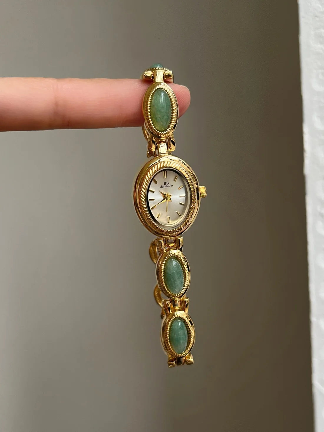 High End Medieval Light Luxury Pearl Bracelet Watch Jewelry Jade Quartz Bracelet Women's Watch Gift For Women Lady Fashion Watch