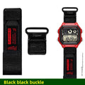 AE1200 Loop Design Nylon Canvas Strap For Casio Watches A158W/A168/W-216H/F-91/AE1300/1500/AE-1200 Outdoor Sports watchband 18mm