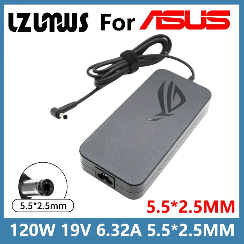 120W 19V 6.32A 5.5*2.5MM Laptop Adapter  Power Supply For TOSHIBA ACER ASUS N550 K53 N750 N500 N56V N53S G50 N55 ADP-120RH