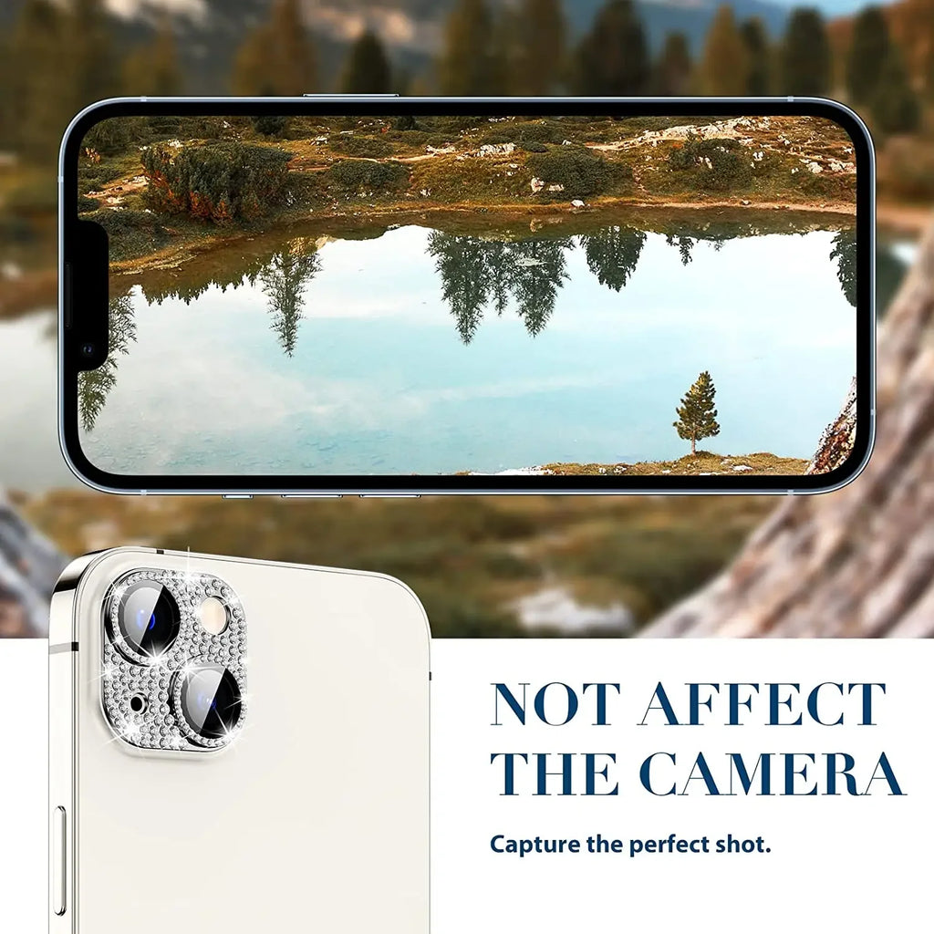 1Pcs Diamond Camera Lens Protection Cover For IPhone 14 Plus 13 Pro Max 12 Mini 14Pro 13Pro 12Pro Glass Protector Accessories