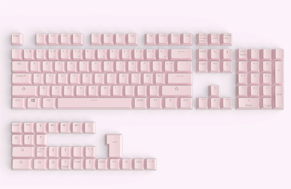 Russian Keycaps Spanish Arabic Korean Portuguese French German Thai Letters Translucent Keycaps For Cherry MX Switch 104 Key LK1