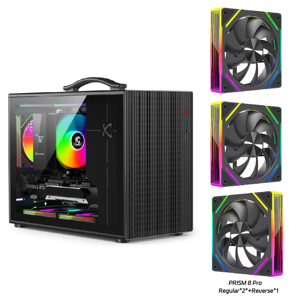 Power train X-Gamerx M1 PC gaming case M-ATX glass side-transparent portable mini computer case ATX SFX Power supply