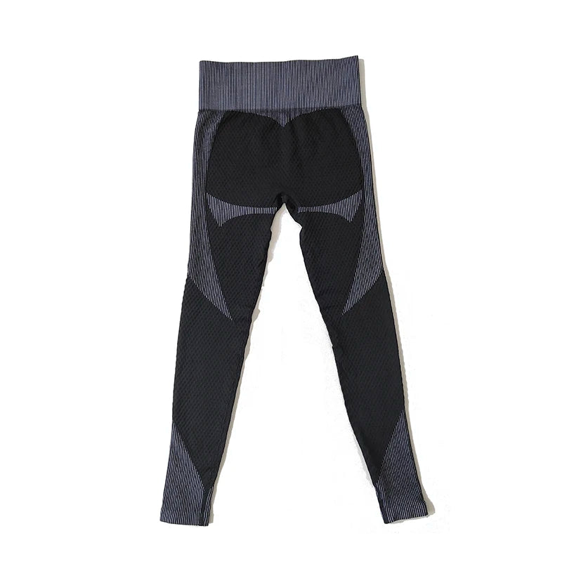 Fashion Women Seamless High Waist Fitness Gym Leggings Push Up Energy Tights Workout Running Activewear Tummy Control Yoga Pants