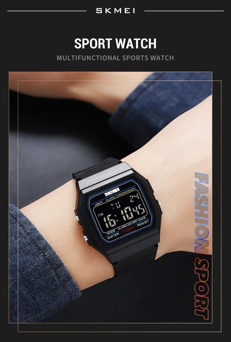 SKMEI 2042 Military Clock reloj hombre Digital Sport Watches  Mens Outdoors 5Bar Waterproof Chrono Date Week Men Wristwatches