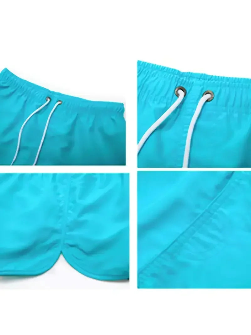 New Summer Men's Swimwear Breathable Board Shorts Male Surfing Swimsuit Fitness Training Shorts Casual Printed Beach Short Pants