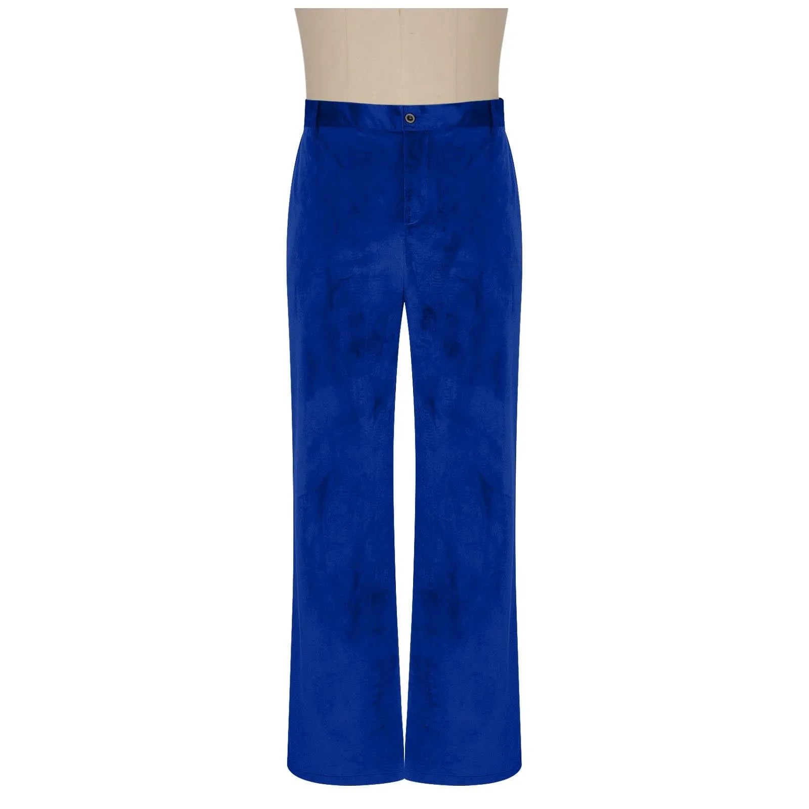 Men Retro Disco Flared Pants Classic Vintage Style Comfy Flare Trousers Fitted Velvet Fabric Dancing Stylish Pants Without Belt