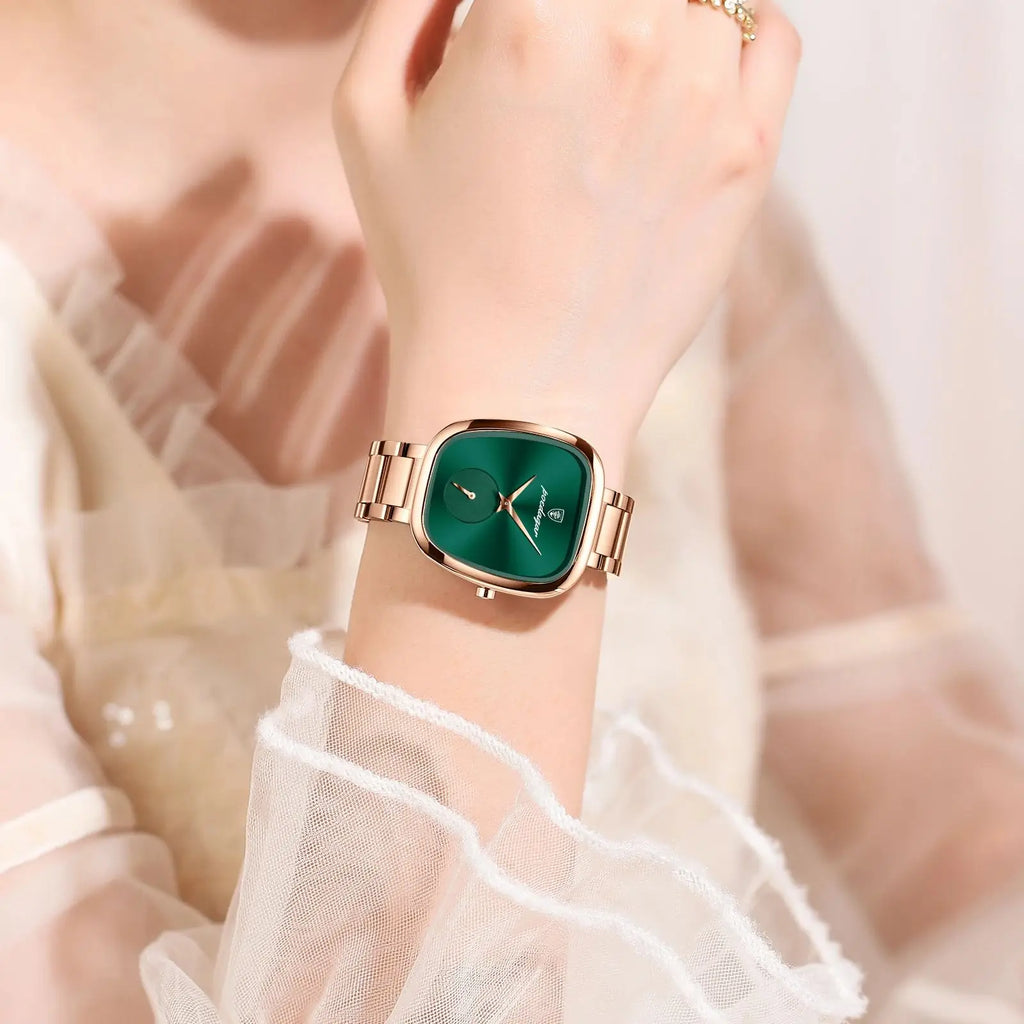 POEDAGAR Unique Elegant Ladies Watch Stainless Steel Waterproof Quartz Watches For Women High Quality Woman’s Stylish Wristwatch