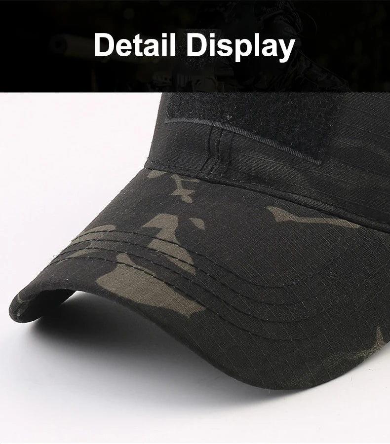 Camouflage Baseball Cap Outdoor Sports Hiking Fishing Hunting Caps Sunscreen Casual Sun Hats For Men Women