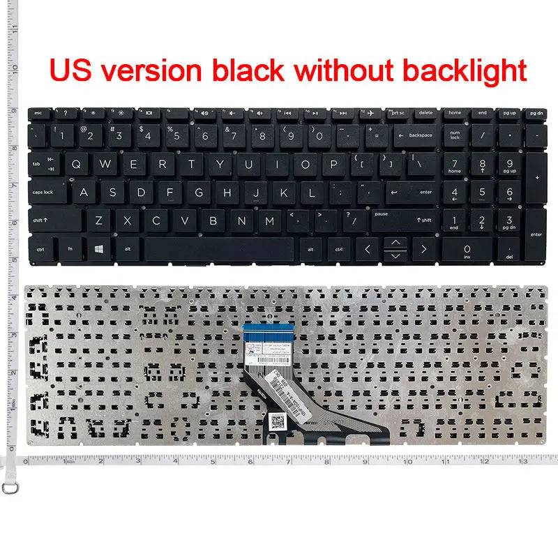 US/RU/UK keyboard FOR HP 15-DB/DX/DA/CX/DR/GW 15m-DS 250 255 256 G7 15-CN/CS/CR/CW/EC/CH/DK/DS TPN-C135/143 15T-cn 15S-DY 17-BY