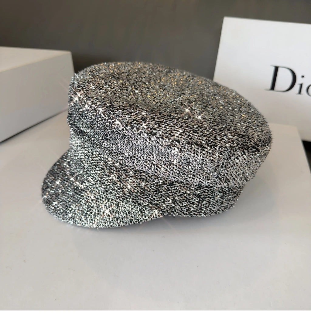 Brand Designer Newsboy Caps Fashion Flat Caps Super Flashiing Caps