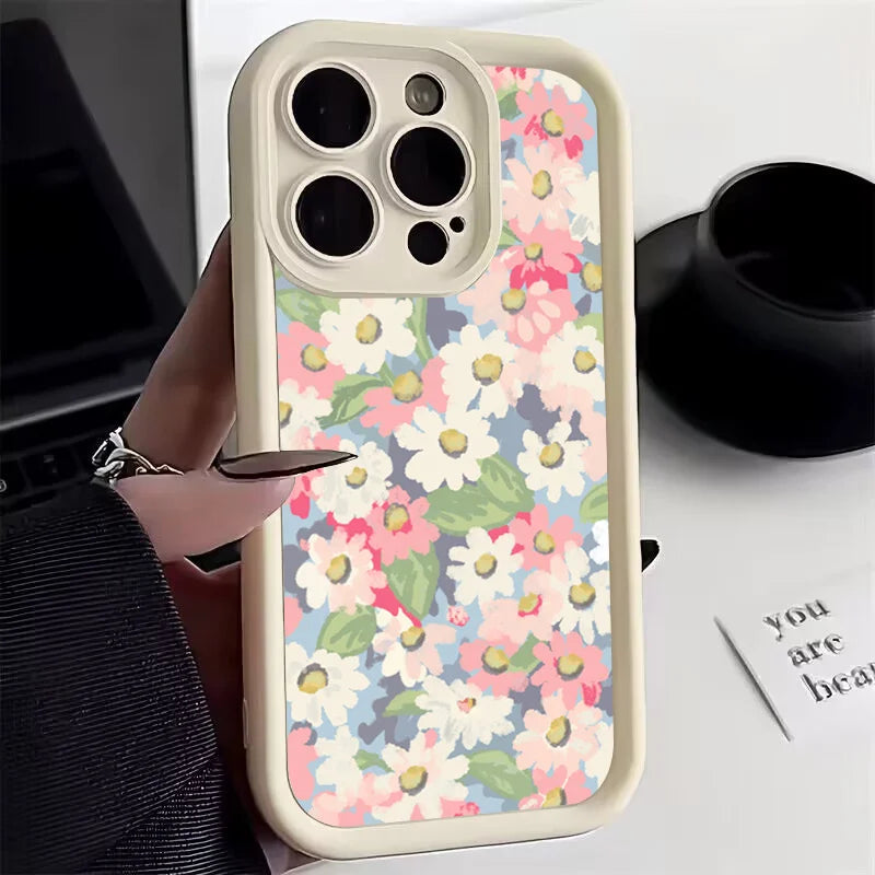 Soft Pale Little Flower Phone Case for Xiaomi Redmi Note 13 Pro Plus 5G 12S 11S 10S 9 10 11 12 Redmi 12C 13C 10C 12 4G Cover