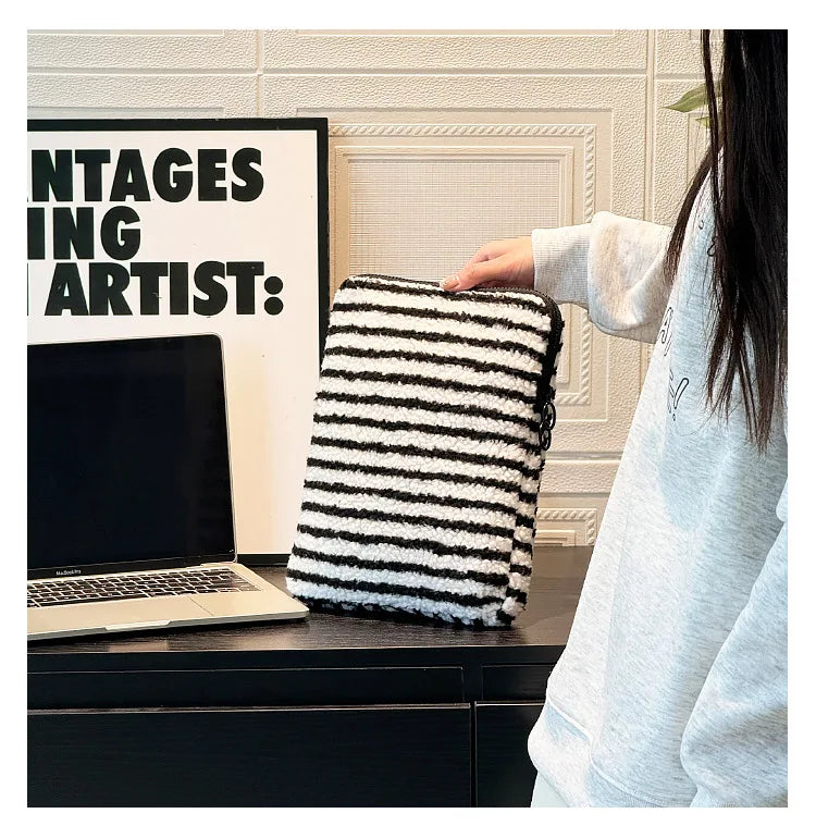 Plush Liner Bag Tablet Laptop Case For Ipad Pro11 Air6 4 510.9 Macbook Air13.3 Pro14 Xiaomi Huawei Samsung15.6 Laptop Sleeve