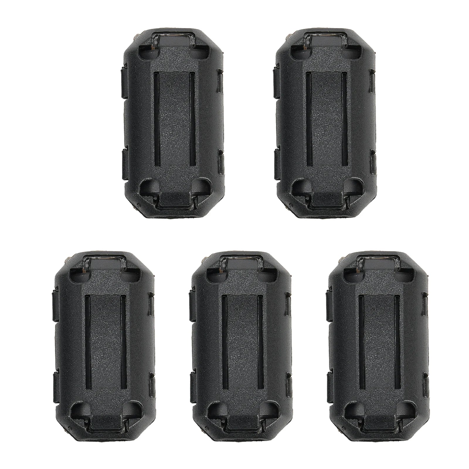 5Pcs 3.5/5/7/9/13mm Toroidal Core Ferrite Bead Clip Choke EMI RFI Noise Filter Clip For USB/Video Cable Power Cord