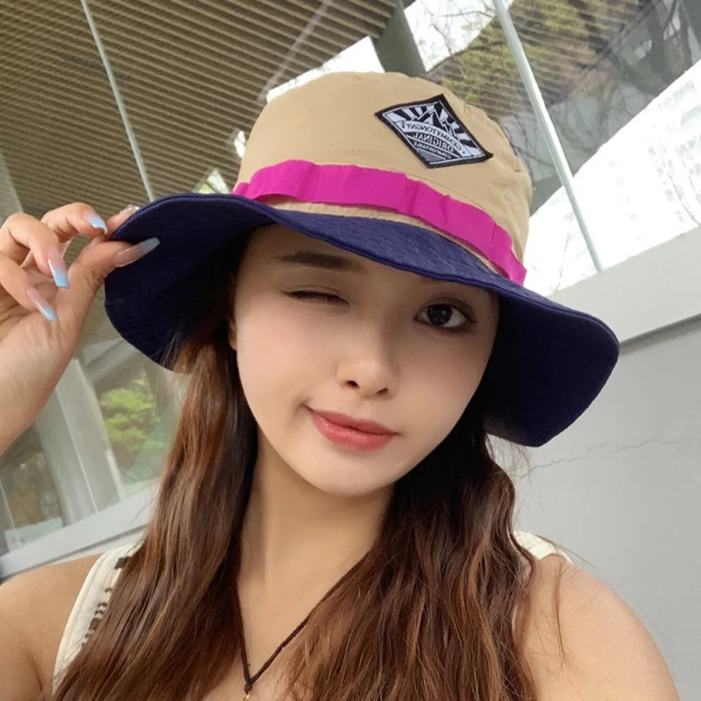 Leisure Vacation Quick-drying Fisherman Hat Visor Sunscreen Bucket Hat Waterproof Anti-UV Packable Hat Summer