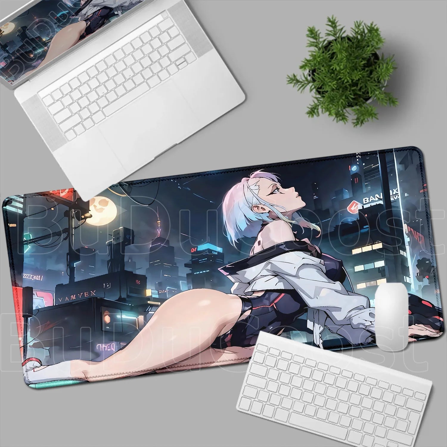 HD Printing New Wallpaper C_cyberpunk E_edgerunners Mouse Pad Non-slip Mousepad Computer Gamer LockEdge Desk Mat PC Keyboard Mat