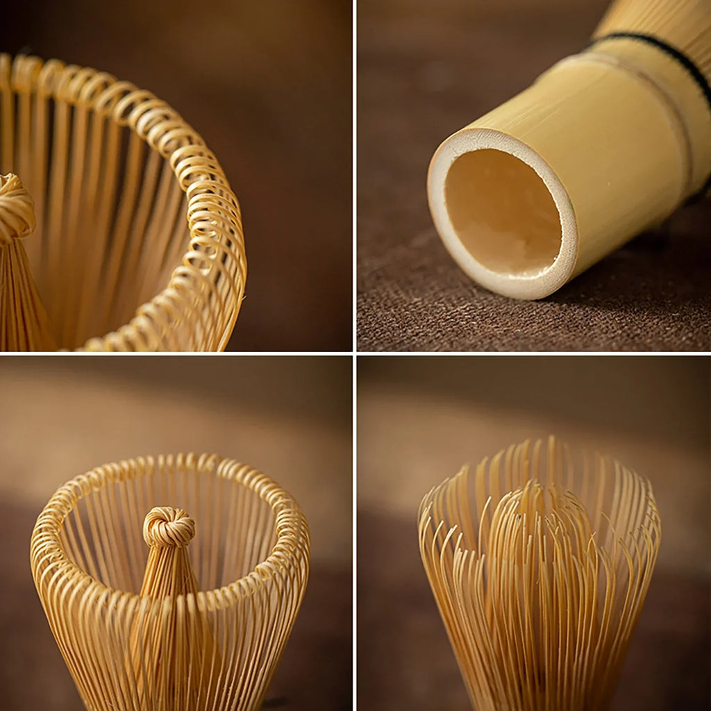 4pcs 6Pcs Handmade Home Easy Clean Matcha Tea Set Tool Stand Kit Bowl Whisk Scoop Gift Ceremony Traditional Japanese Accessories