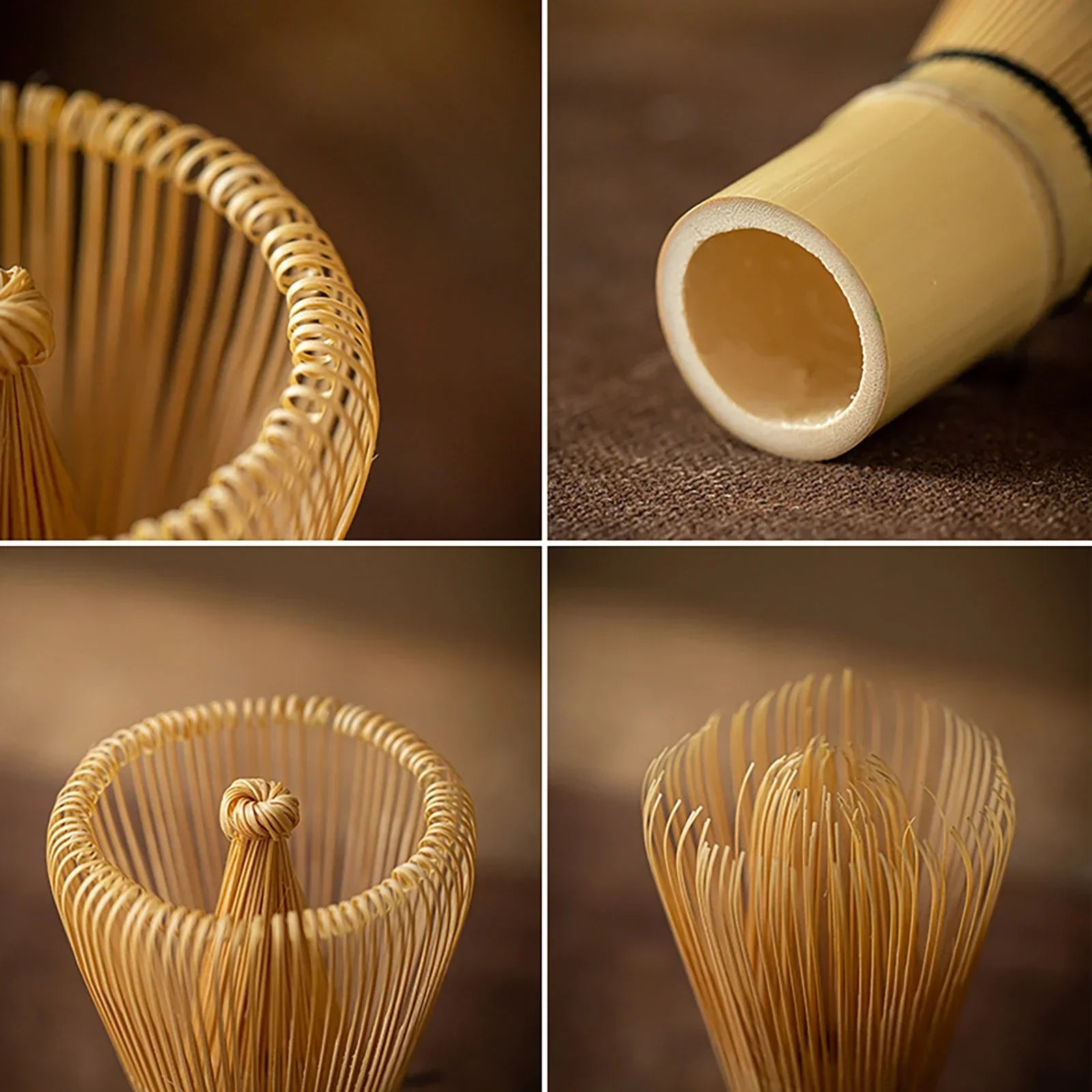 4pcs 6Pcs Handmade Home Easy Clean Matcha Tea Set Tool Stand Kit Bowl Whisk Scoop Gift Ceremony Traditional Japanese Accessories