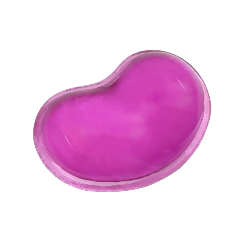 1PC Silicone Wavy Comfort Gel Computer Mouse Hand Wrist Rests Support Cushion Pad Fashion Heart-shaped Wrist Pad Hand Pillow