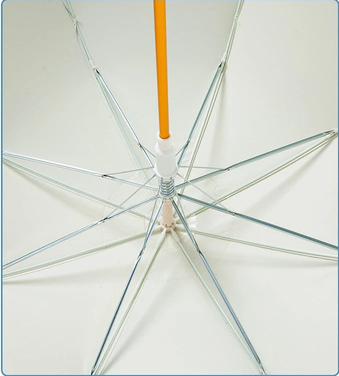 Straight Parasol  Umbrella Colored Glue Sunscreen Umbrellas Lace Double Layer Lace Princess Loilta Long-handled Umbrella Gifts