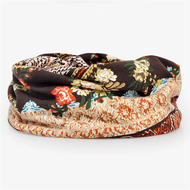 Autumn Unisex Women Hat Scarves Winter Dual-use Vintage Hats For Women Scarf Face Mask