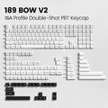 189 Key PBT Double Shot Key Cap ISA Profile Keyboard Keycaps for MX Switches Womier Anne Pro 2 Mechanical Gaming Keyboard