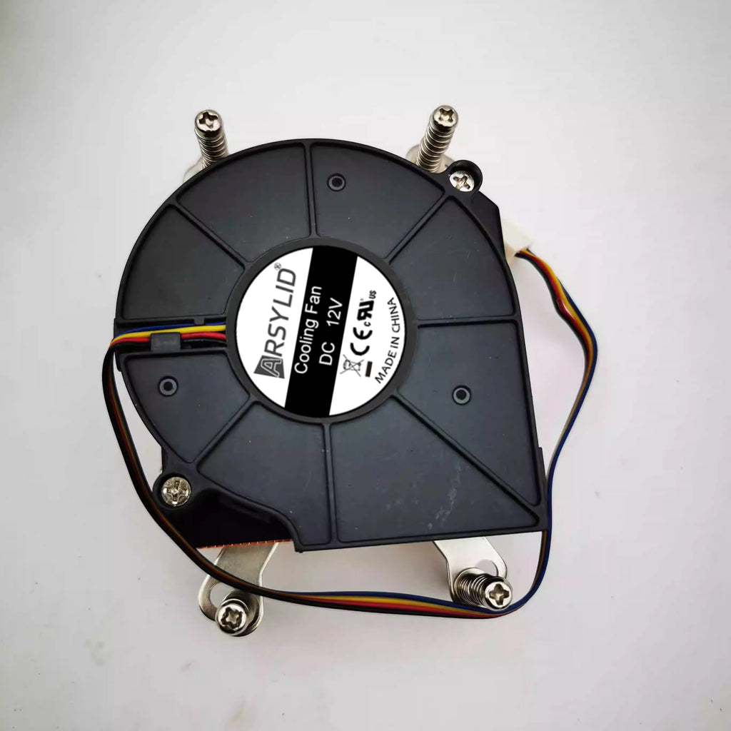 Full Pure Copper 1U Server Radiator 29mm Height Double Ball Turbo Cooling Fan LGA1700 2011 1200 115x AM4 AM5