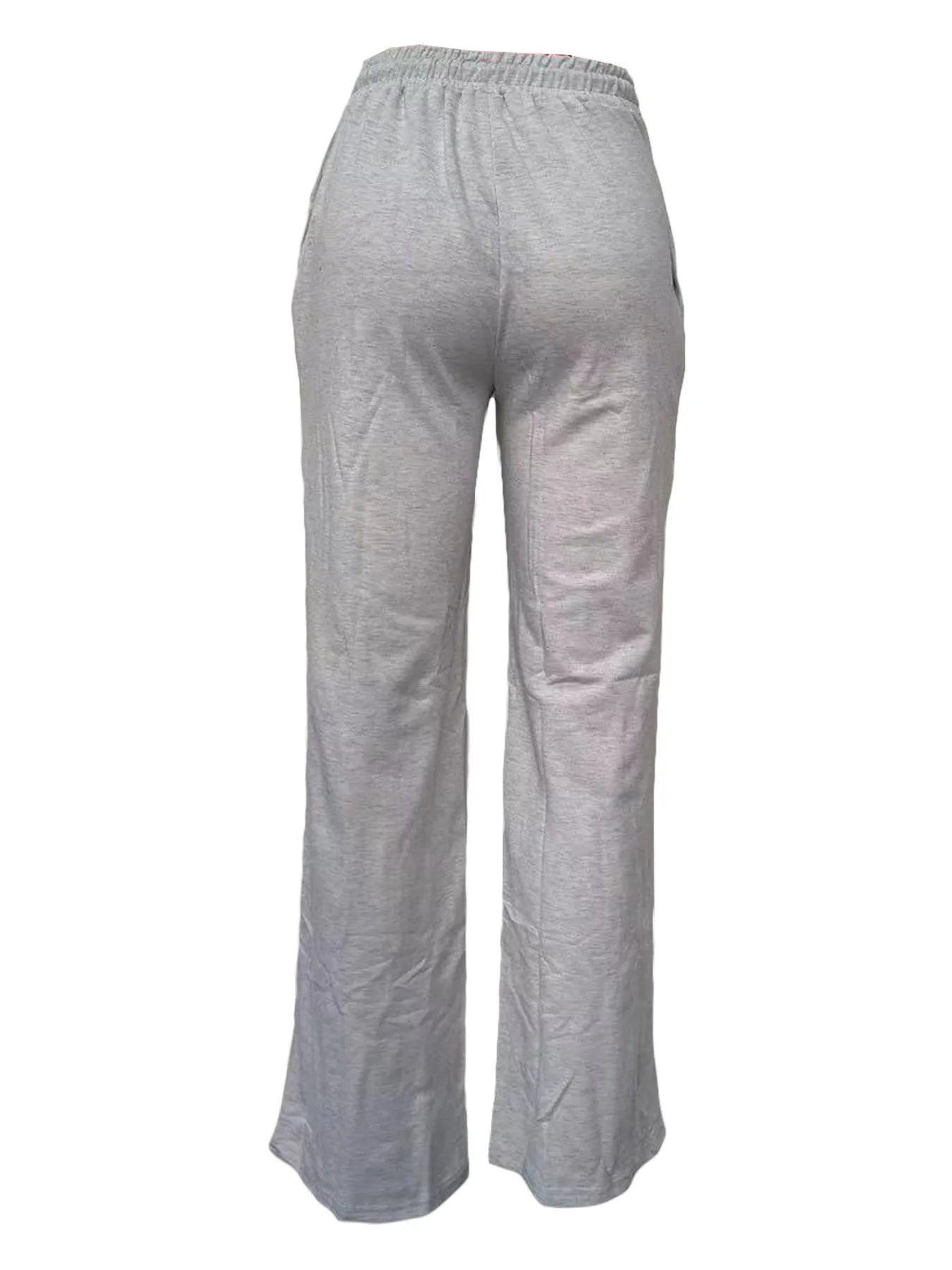 Women Pants Lace Up Ankle Length Loose Pants High Waist Zipper Capris Tracksuit Elegant Party Y2k Mom Pockets Streetwear Casual