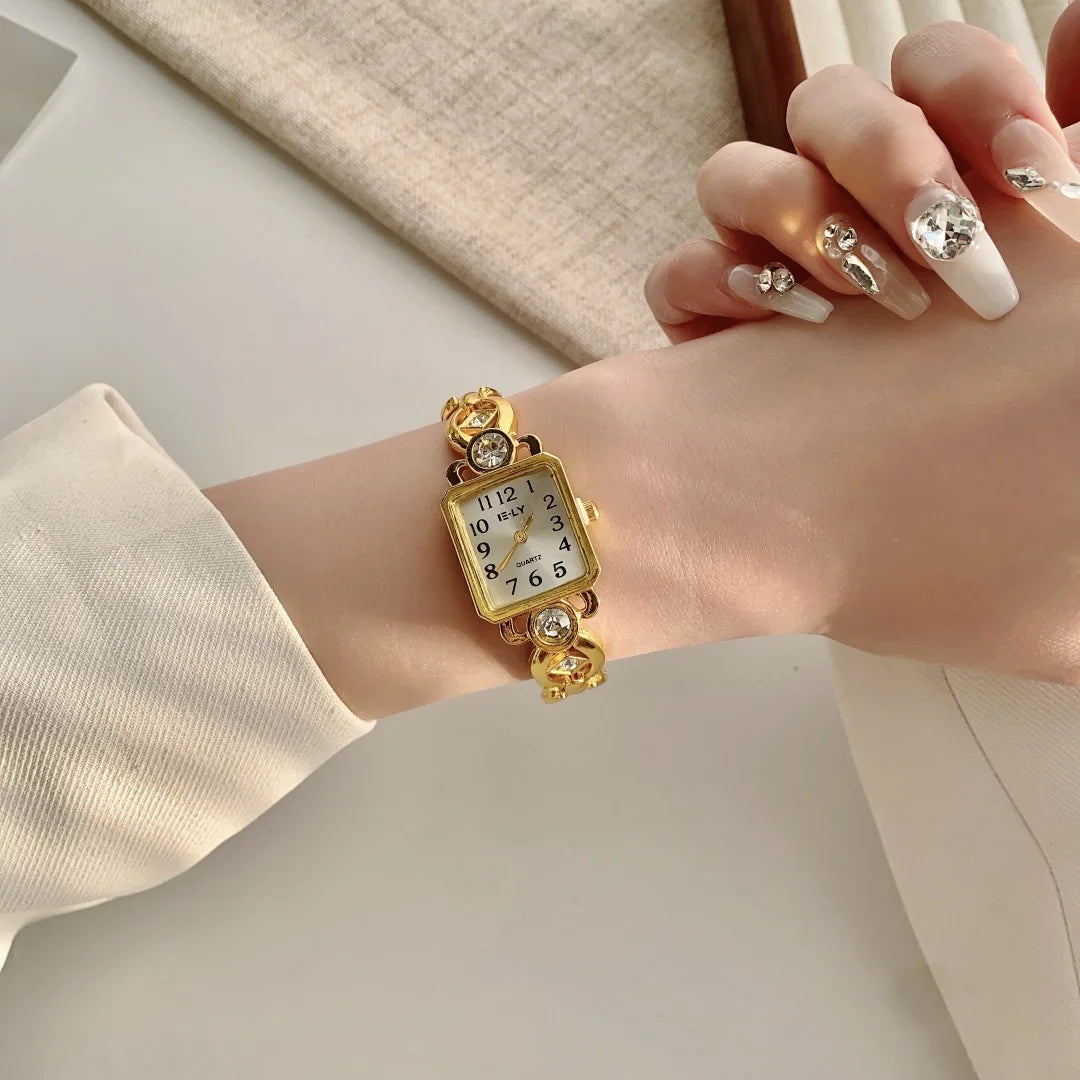 Women Watches Top Brand Luxury Wristwatches Ladies Fashion Gold  Bracelet Watch Female Elegant Clock Women montre femme