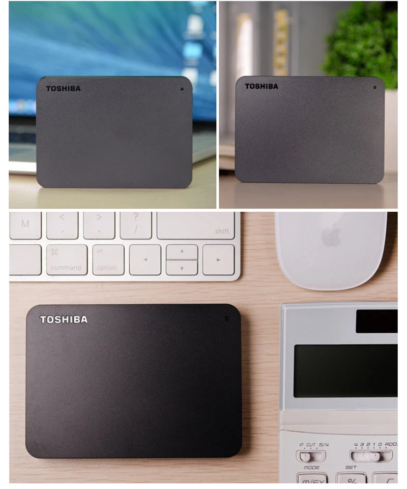 Toshiba A3 HDTB410YK3AA Canvio Basics 500GB 1TB 2TB 4TB Disco Rígido Externo Portátil USB 3.0, Preto