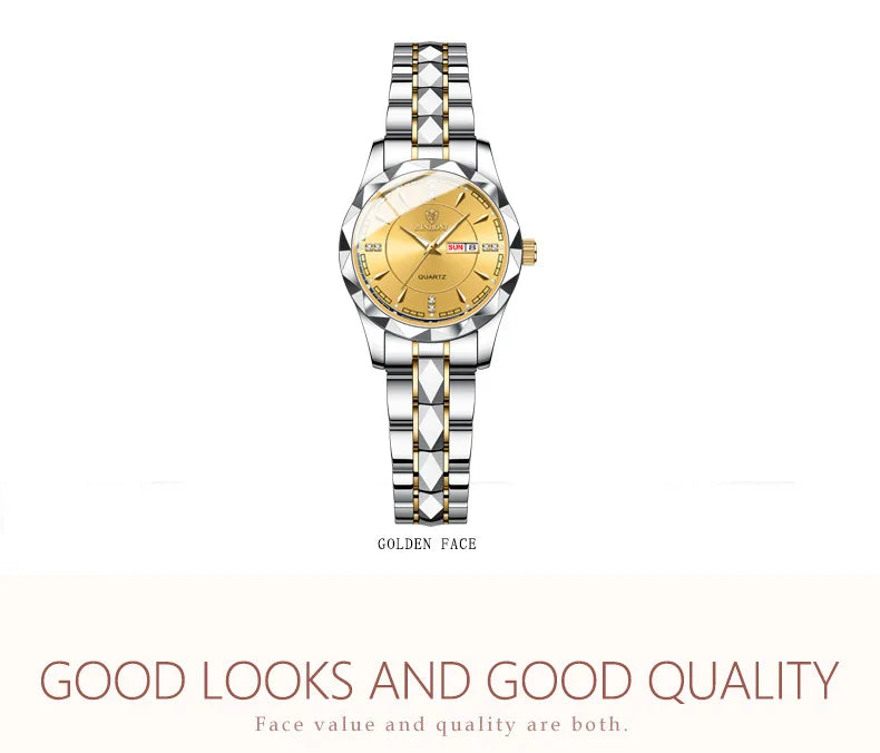 BINBOND 5552 Japanese Quartz Movement Fashion Women's Watch Top Brand Luxury Stainless Steel Strap Date Calendar Watch-1