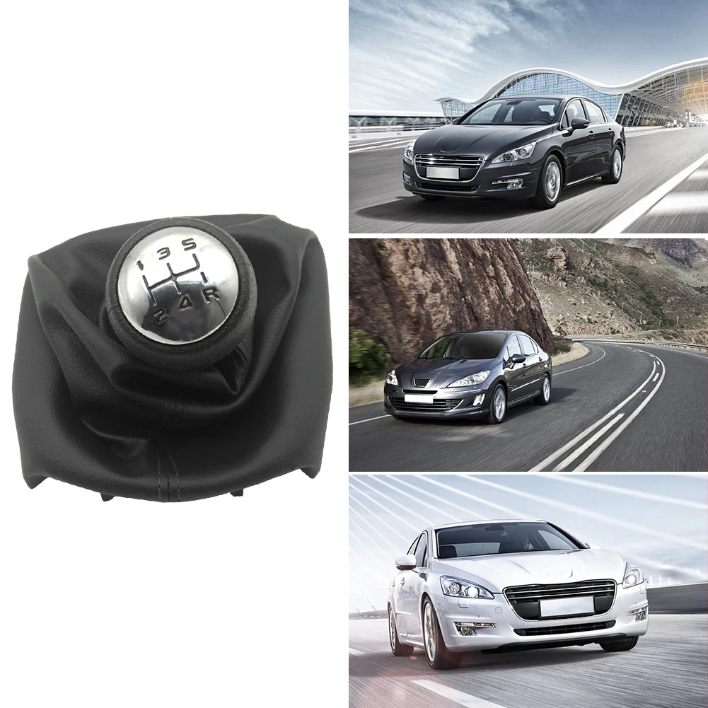 5 Speed Gear Shift Knob Shifter Boot Excellent ABS Plastics Prolonged  for Peugeot 307 207 406 Citroen C3 C4 C5