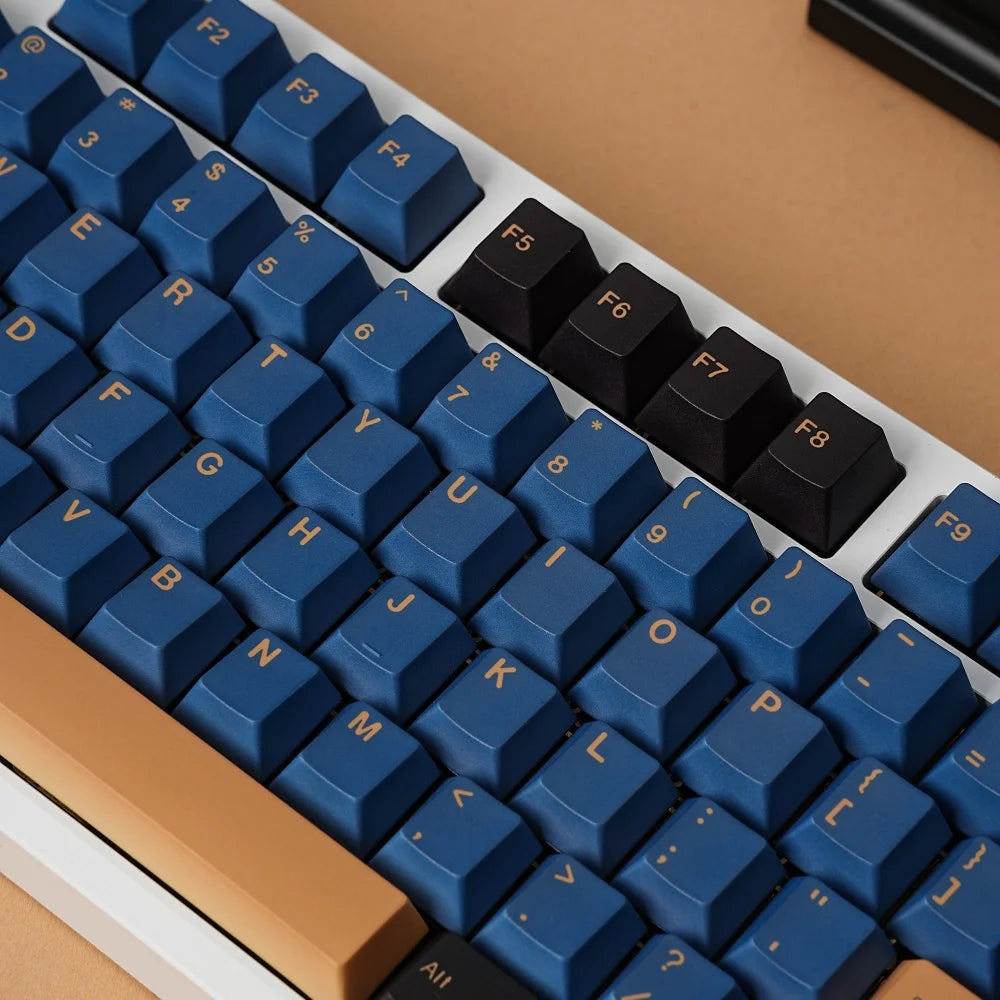 ES Spanish PBT Keycaps MOA Cherry Red Blue Samurai Night Sakura Morandi Dye Sub Keycap For ISO Layout Ansi Mechanical Keyboard