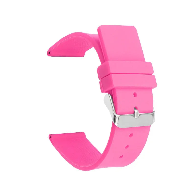 12mm 14mm 16mm 18mm 20mm 22mm 24mm Silicone Strap for Omega Soft Rubber Band Candy Color Men Women Replace Bracelet Accessories