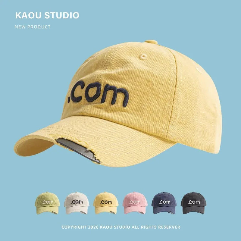 Hats for Women Spring and Summer Outdoor Travel Sun Protection Versatile Fashion Letter Embroidery Hip Hop Baseball Caps for Men