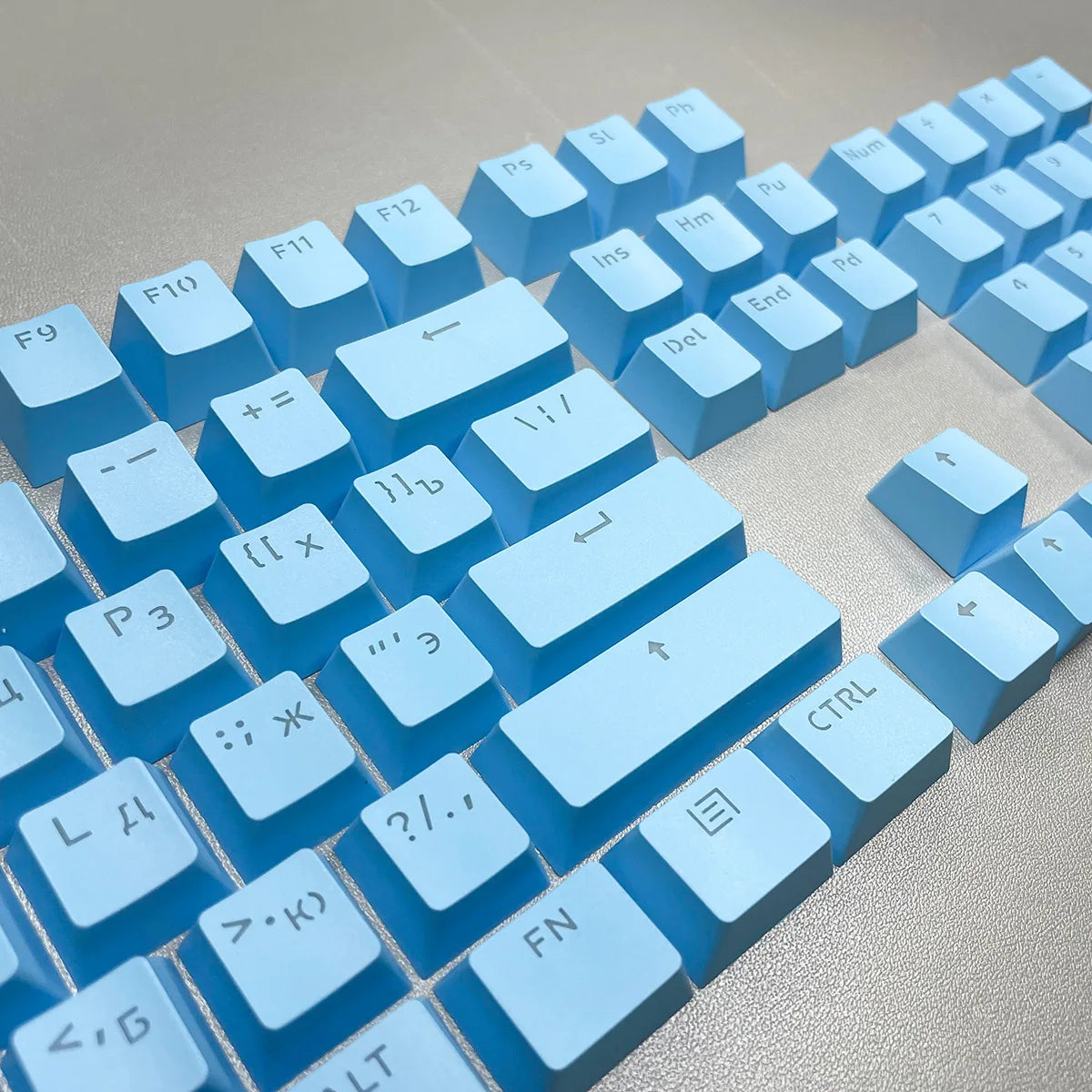 Russian Keycaps Spanish Arabic Korean Portuguese French German Thai Letters Translucent Keycaps For Cherry MX Switch 104 Key LK1