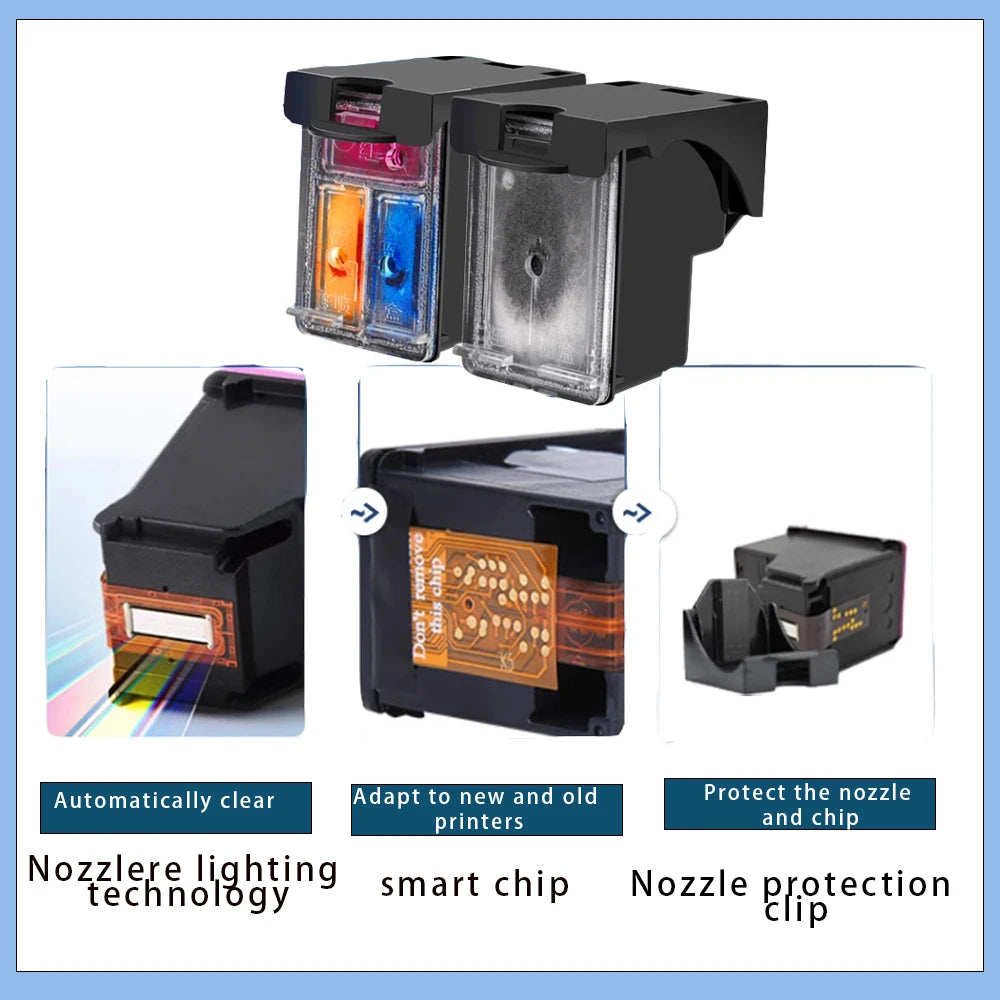 Vilaxh 302 For HP 302XL Ink Cartridge HP302 XL Remanufactured Deskjet 2130 2131 1110 1111 1112 3630 5200 3639 4520 Printer