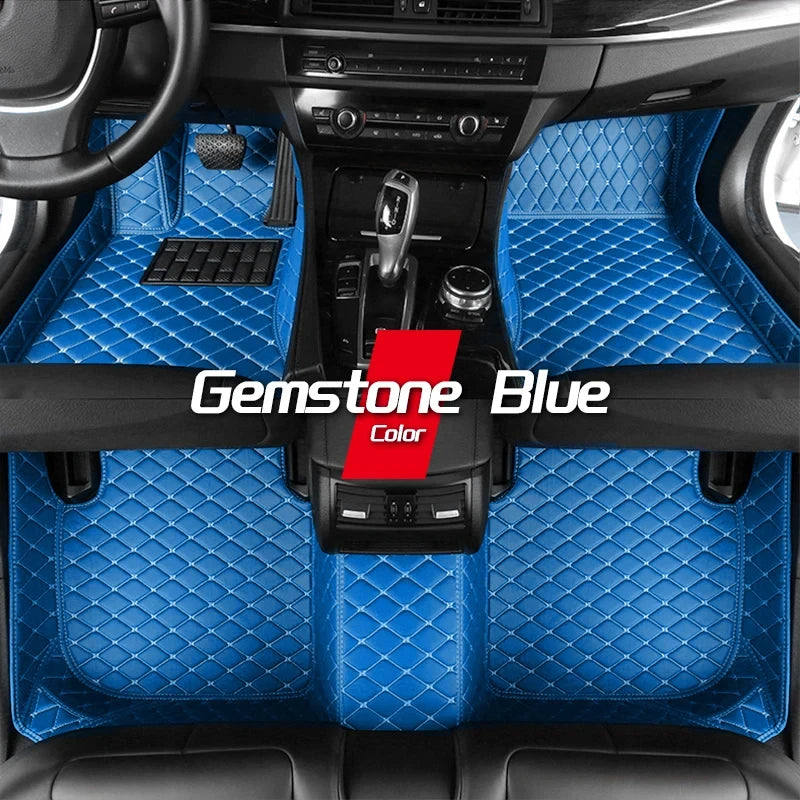 Car Floor Mats For Peugeot 206CC 206 CC T16 2000~2008 Leather Mat Carpets Rugs Protective Pad Set Interior Parts Car Accessories
