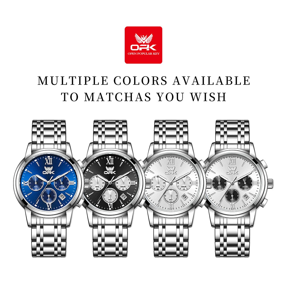 OPK 6047 Multifunctional chronograph with calendar quartz watch