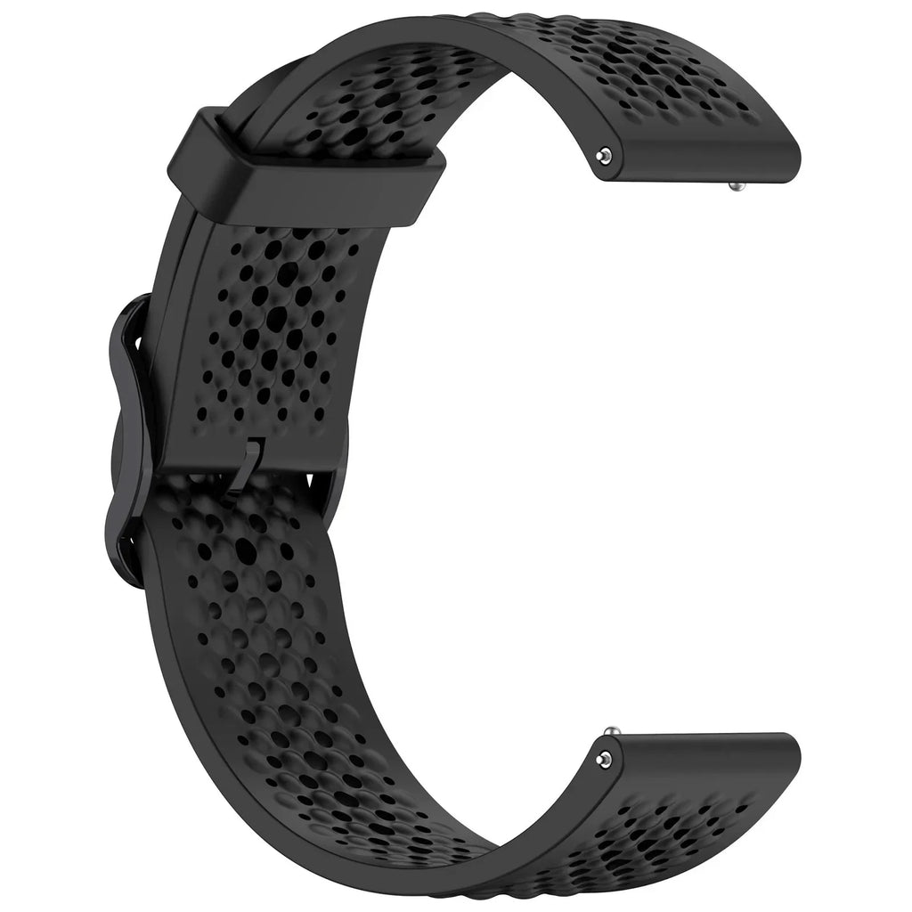 20mm 22mm Silicone Strap For Amazfit Active 2/GTS 4/3/2 Sports Breathable Bracelet Wristband Amazfit Bip 6/5 GTR 4/3 Accessories