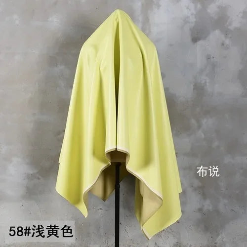 PU Soft Leather Fabric Artificial Leather Waterproof Micro Elastic Clothing Bag Designer Cloth Apparel Diy Sewing