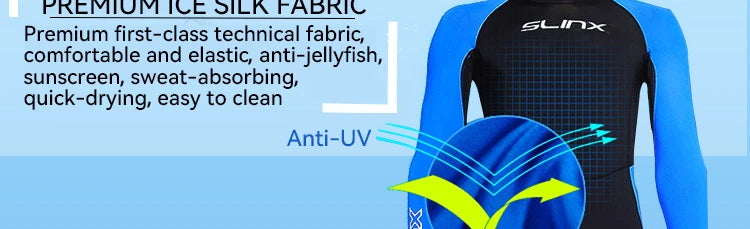 Men Youth Boys Wetsuit Thin Quick-Drying Swimsuit One-Piece Anti-Jellyfish Surfing Sunscreen Clothes Swimming Suit Dive Skin